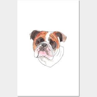 I will be your friend - bulldog portrait Posters and Art